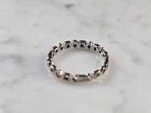 Load image into Gallery viewer, Womens Vintage Estate 14k White Gold Diamond Ring 1.3g #E7596