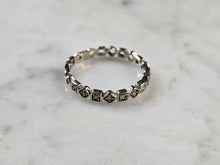 Load image into Gallery viewer, Womens Vintage Estate 14k White Gold Diamond Ring 1.3g #E7596