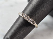 Load image into Gallery viewer, Womens Vintage Estate 14K White Gold Diamond Ring, 2.2g E7598