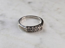 Load image into Gallery viewer, Womens Vintage Estate 14K White Gold Diamond Ring, 2.2g E7598