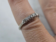 Load image into Gallery viewer, Womens Vintage Estate 14K White Gold Diamond Ring, 2.2g E7598