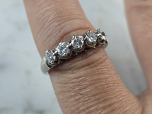 Load image into Gallery viewer, Womens Vintage Estate 14K White Gold Tru Joy Diamond Ring, 3.0g E7599