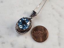 Load image into Gallery viewer, Womens Vintage Estate Sterling Silver Modernist Pendant Necklace 11.2g E7604