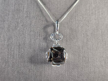 Load image into Gallery viewer, Womens Vintage Estate Sterling Silver Smoky Quartz Pendant Necklace 7.9g E7608