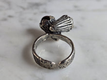 Load image into Gallery viewer, Womens Vintage Estate Sterling Silver Floral Tigers Eye Ring 6.6g E7612