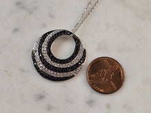Load image into Gallery viewer, Womens Vintage Estate Sterling Silver Modernist Pendant &amp; Necklace 5.6g E7615