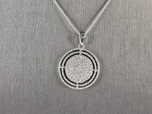 Load image into Gallery viewer, Womens Vintage Estate Sterling Silver Modernist Pendant &amp; Necklace 7.2g E7617