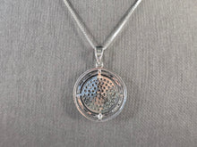 Load image into Gallery viewer, Womens Vintage Estate Sterling Silver Modernist Pendant &amp; Necklace 7.2g E7617
