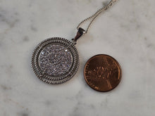 Load image into Gallery viewer, Womens Vintage Estate Sterling Silver Modernist Pendant &amp; Necklace 7.2g E7617