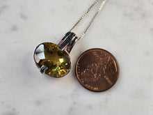 Load image into Gallery viewer, Womens Vintage Estate Sterling Silver Modernist Pendant Necklace 7.2g E7618