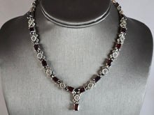 Load image into Gallery viewer, Womens Vintage Estate Sterling Silver Victorian Style Necklace 47.1g E7620