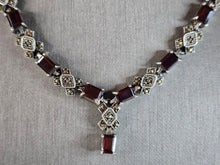 Load image into Gallery viewer, Womens Vintage Estate Sterling Silver Victorian Style Necklace 47.1g E7620