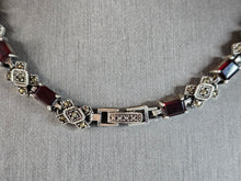 Load image into Gallery viewer, Womens Vintage Estate Sterling Silver Victorian Style Necklace 47.1g E7620