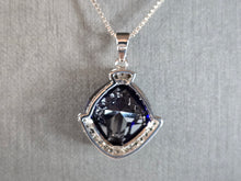 Load image into Gallery viewer, Womens Vintage Estate Sterling Silver Modernist Pendant &amp; Necklace 12.0g E7626