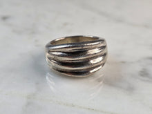 Load image into Gallery viewer, Womens Vintage Estate Sterling Silver Modernist Ring 11.2g E7627