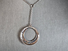 Load image into Gallery viewer, Womens Vintage Estate Sterling Silver Modernist Pendant &amp; Necklace 9.6g E7631
