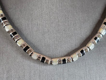 Load image into Gallery viewer, Womens Vintage Estate Sterling Silver Deco Style Necklace 54.8g E7634