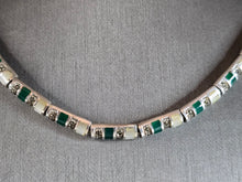 Load image into Gallery viewer, Womens Vintage Estate Sterling Silver Deco Style Necklace 55.6g E7635