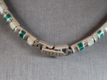 Load image into Gallery viewer, Womens Vintage Estate Sterling Silver Deco Style Necklace 55.6g E7635