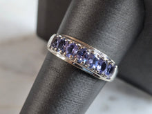 Load image into Gallery viewer, Womens Vintage Estate 10k White Gold Tanzanite Ring 2.3g E7639