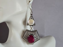 Load image into Gallery viewer, Womens Vintage Estate Sterling Silver Dangle Earrings 25.0g E7646