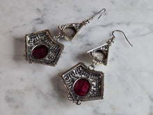 Load image into Gallery viewer, Womens Vintage Estate Sterling Silver Dangle Earrings 25.0g E7646