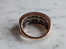 Load image into Gallery viewer, Womens Vintage Estate 10K Rose Gold Diamond &amp; Ruby Ring, 5.9g E7647