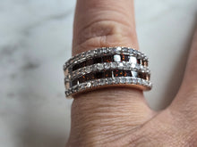 Load image into Gallery viewer, Womens Vintage Estate 10K Rose Gold Diamond &amp; Ruby Ring, 5.9g E7647
