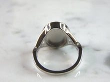 Load image into Gallery viewer, Womens Sterling Silver Modernist Blue Opal Ring 5.1g E764