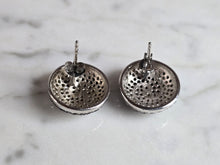 Load image into Gallery viewer, Womens Vintage Estate Sterling Silver Deco Spiral Earrings 8.1g E7650