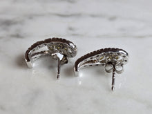 Load image into Gallery viewer, Womens Estate Sterling Silver Golden Beryl Earrings 3.4g E7658