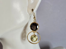 Load image into Gallery viewer, Womens Vintage Estate Sterling Silver Multi Stone Dangle Earrings 7.9g #E7661
