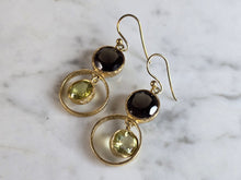 Load image into Gallery viewer, Womens Vintage Estate Sterling Silver Multi Stone Dangle Earrings 7.9g #E7661