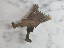 Load image into Gallery viewer, Womens Vintage Estate Sterling Silver Jumping Boy Brooch 15.7g E7666