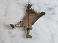 Load image into Gallery viewer, Womens Vintage Estate Sterling Silver Jumping Boy Brooch 15.7g E7666
