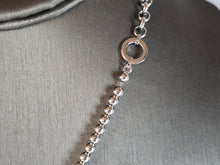 Load image into Gallery viewer, Womens Vintage Estate Sterling Silver Tear Drop Pendant &amp; Necklace 22.7g E7672