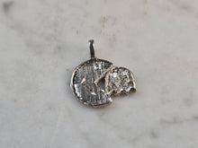 Load image into Gallery viewer, Womens Vintage Estate Sterling Silver Pacman Pendant 1.2g E7677
