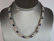 Load image into Gallery viewer, Womens Vintage Estate Sterling Silver Modernist Necklace 36.0g E7682