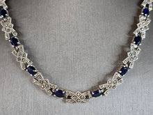 Load image into Gallery viewer, Womens Vintage Estate Sterling Silver Modernist Necklace 36.0g E7682