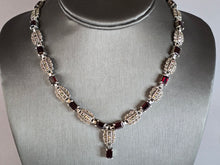 Load image into Gallery viewer, Womens Vintage Estate Sterling Silver Modernist Necklace 58.5g E7685