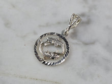 Load image into Gallery viewer, Womens Vintage Estate Sterling Silver Zodiac Pisces Pendant 1.2g E7688