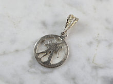 Load image into Gallery viewer, Womens Vintage Estate Sterling Silver Zodiac Gemini Pendant 1.2g E7691