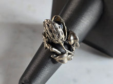 Load image into Gallery viewer, Womens Vintage Estate Sterling Silver Floral Ring 9.4g E7693