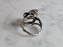 Load image into Gallery viewer, Womens Vintage Estate Sterling Silver Floral Ring 9.4g E7693