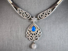 Load image into Gallery viewer, Womens Estate Sterling Silver Modernist Opal Necklace 26.7g E7694