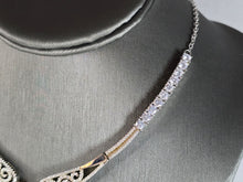 Load image into Gallery viewer, Womens Estate Sterling Silver Modernist Opal Necklace 26.7g E7694