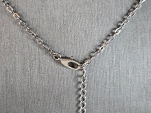 Load image into Gallery viewer, Womens Estate Sterling Silver Modernist Opal Necklace 26.7g E7694