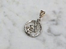 Load image into Gallery viewer, Womens Vintage Estate Sterling Silver Zodiac Aquarius Pendant 1.2g E7696