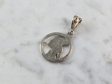 Load image into Gallery viewer, Womens Vintage Estate Sterling Silver Zodiac Aquarius Pendant 1.2g E7696