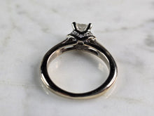 Load image into Gallery viewer, Womens Vintage Estate 14K White Gold Diamond Engagement Ring, 3.9g E7701